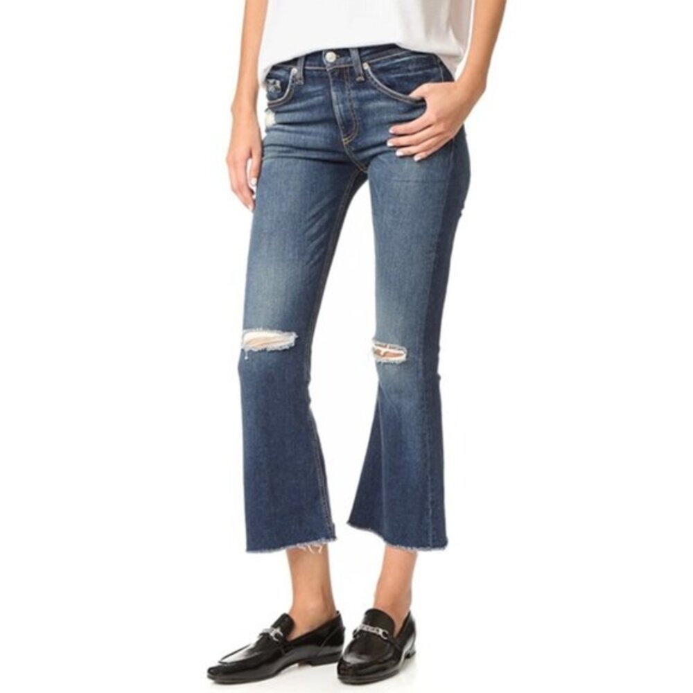 Rag & Bone 10 Inch Crop Flare Size 24 Mabel